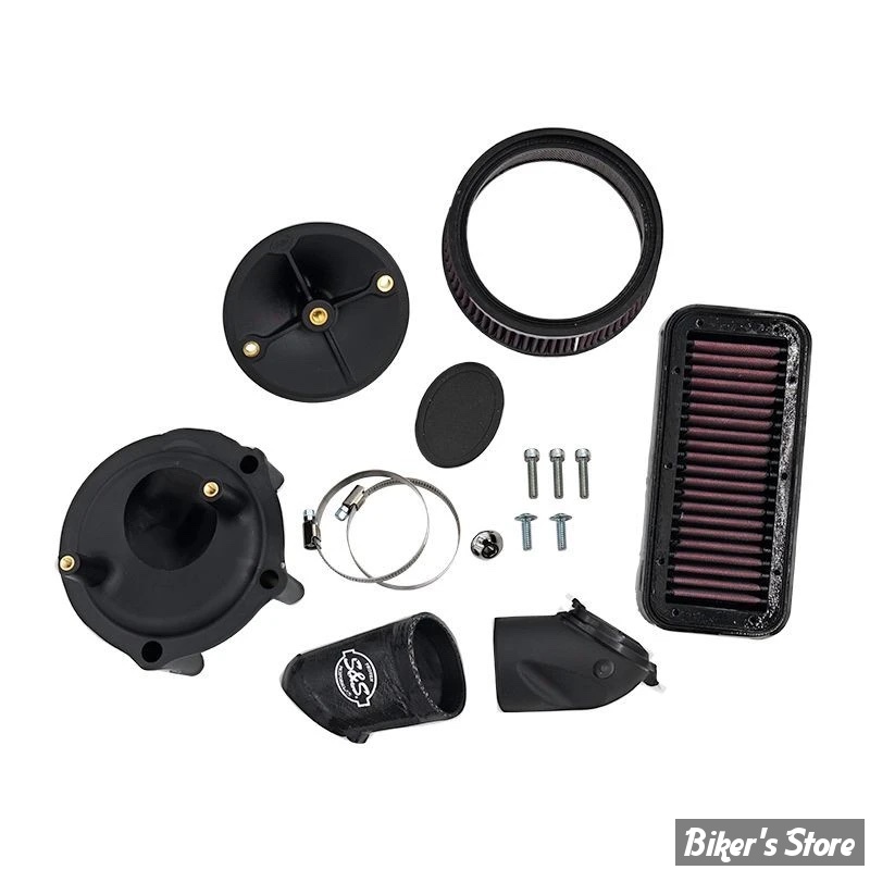 KIT FILTRE A AIR - INDIAN - S&S - Stealth Air Cleaner without Teardrop for Indian® - SANS COUVERCLE - 170-0828