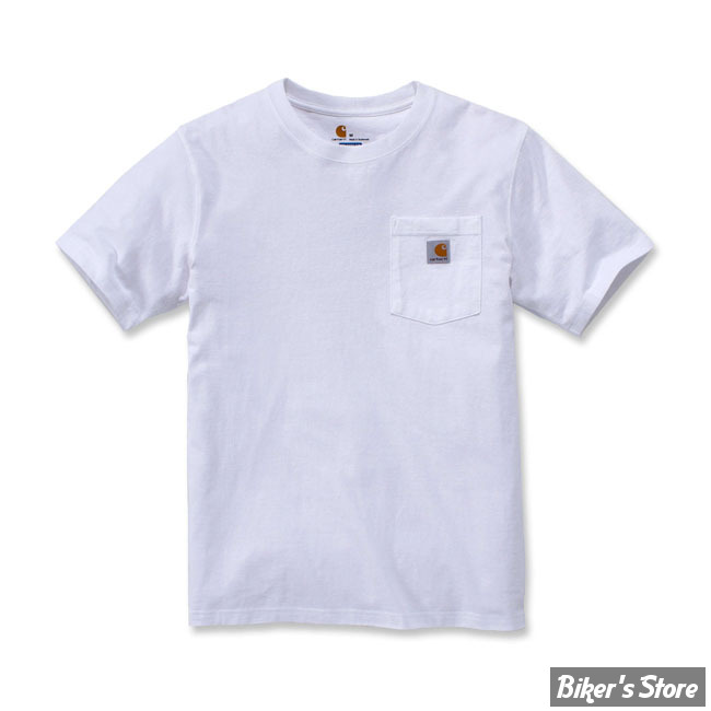 TEE-SHIRT - CARHARTT - WORKWEAR POCKET - BLANC - TAILLE S