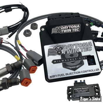 -  DAYTONA TWIN TEC - BOÎTIER DE REPROGRAMMATION ÉLECTRONIQUE AUTOMATIQUE - M8FI G9 – Race ECU – HD M8 – Touring 21/23 - 2.5 Bar Turbo (265 kPa / 22 psi) - 17820
