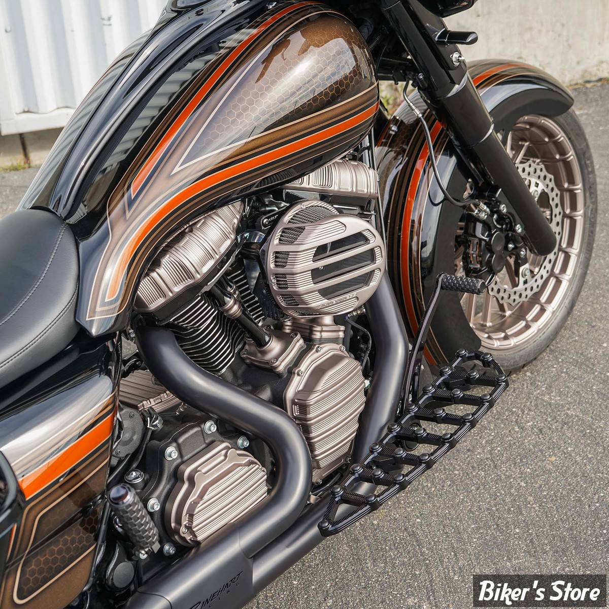 FILTRE A AIR - A.NESS - MILWAUKEE EIGHT 2023UP - SIDEKICK AIR CLEANER - FINITION : ANODISE TITANIUM - 600-249