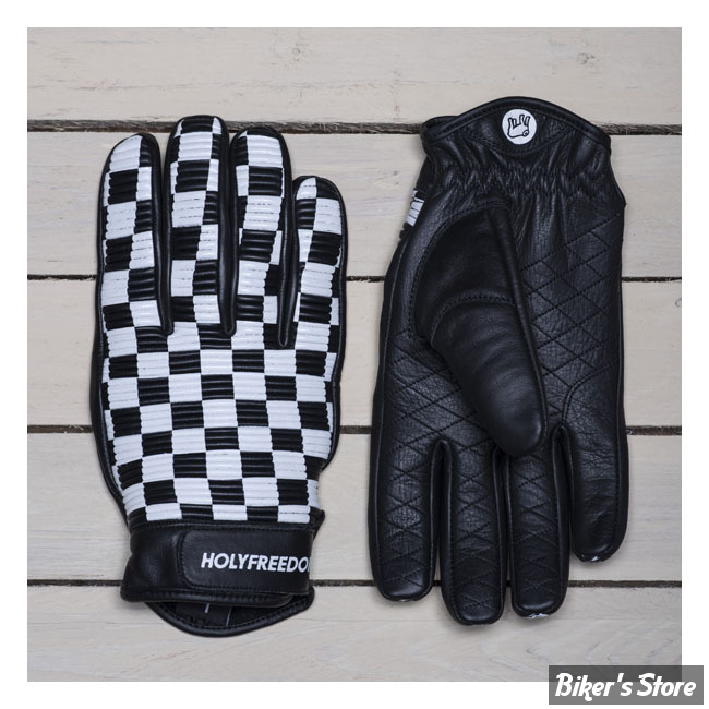 GANTS - HOLY FREEDOM - SIR COCK - NOIR/BLANC - TAILLE S