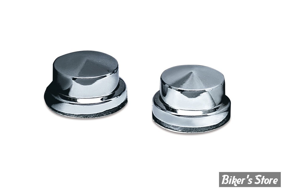 Chrome Shock Stud Covers – Fit Harley Big Twin 1970-84 & Sportster 1965-74 (3/8” Mount)