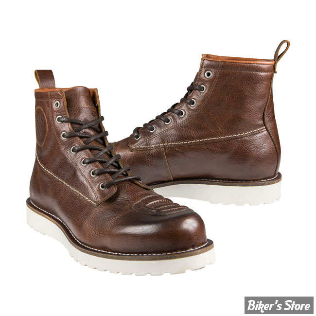 BOTTINES - JOHN DOE MOTORCYCLE - RIDING BOOTS IRON - MARRON - POINTURE 39