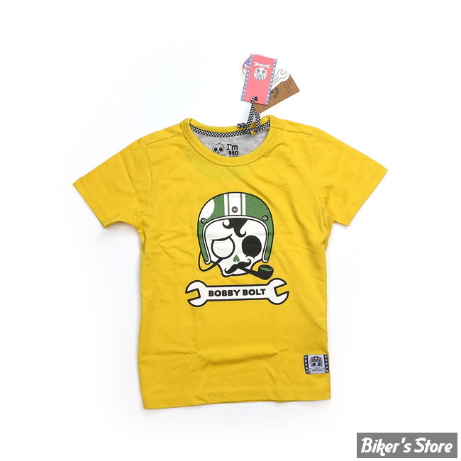 TEE-SHIRT - BOBBY BOLT - SIR BOBBY - JAUNE - TAILLE 6 ANS