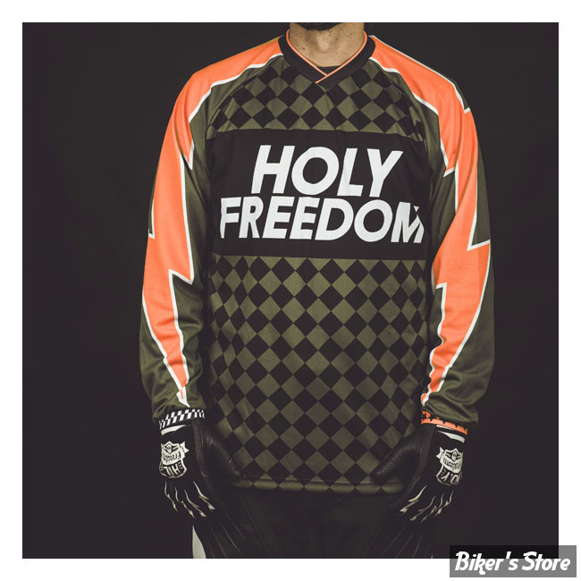 TEE-SHIRT MANCHES LONGUES - HOLY FREEDOM - DIRTY JERSEY - DIECI - TAILLE XS