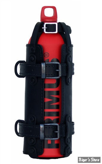 Porte-bouteille Essence Moto En Cuir - Support Pour Bidon 1,5 L Avec Sangles Incluses - Style Vintage