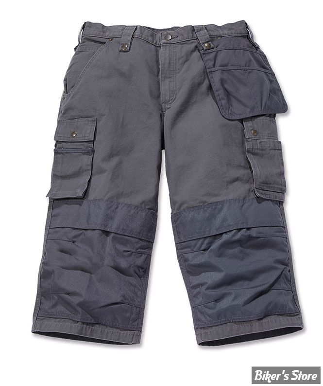 SHORT - CARHARTT - MULTIPOCKET RIPSTOP PIRATE PANT - COULEUR : GRIS - TAILLE 38