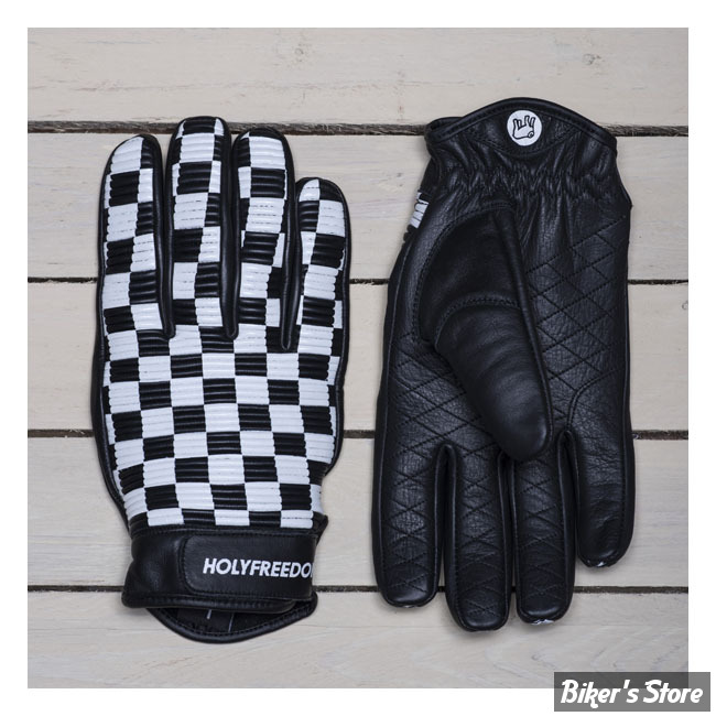 GANTS - HOLY FREEDOM - SIR COCK - NOIR/BLANC - TAILLE M