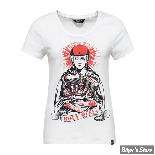 TEE-SHIRT - QUEEN KEROSIN - HOLY QUEEN OFFWHITE - TAILLE L