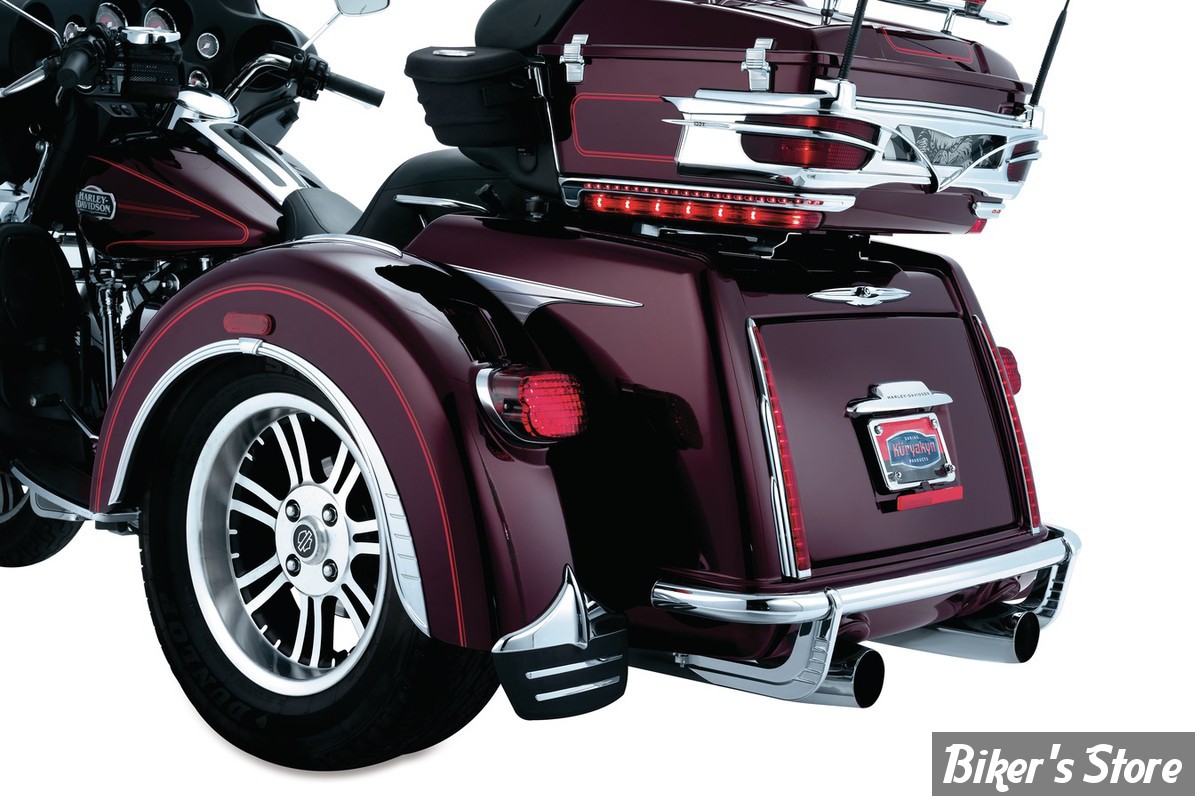 BAVETTES DE GARDE BOUE (ARRIERE) - TRIKE HD - KURYAKYN - MUD FLAPS ...