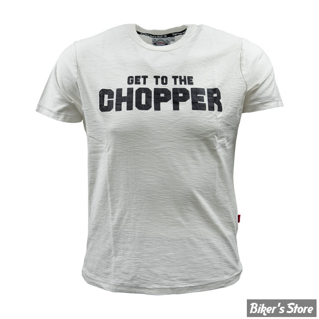 TEE-SHIRT - 13 1/2 - GET TO THE CHOPPER - BLANC - TAILLE S