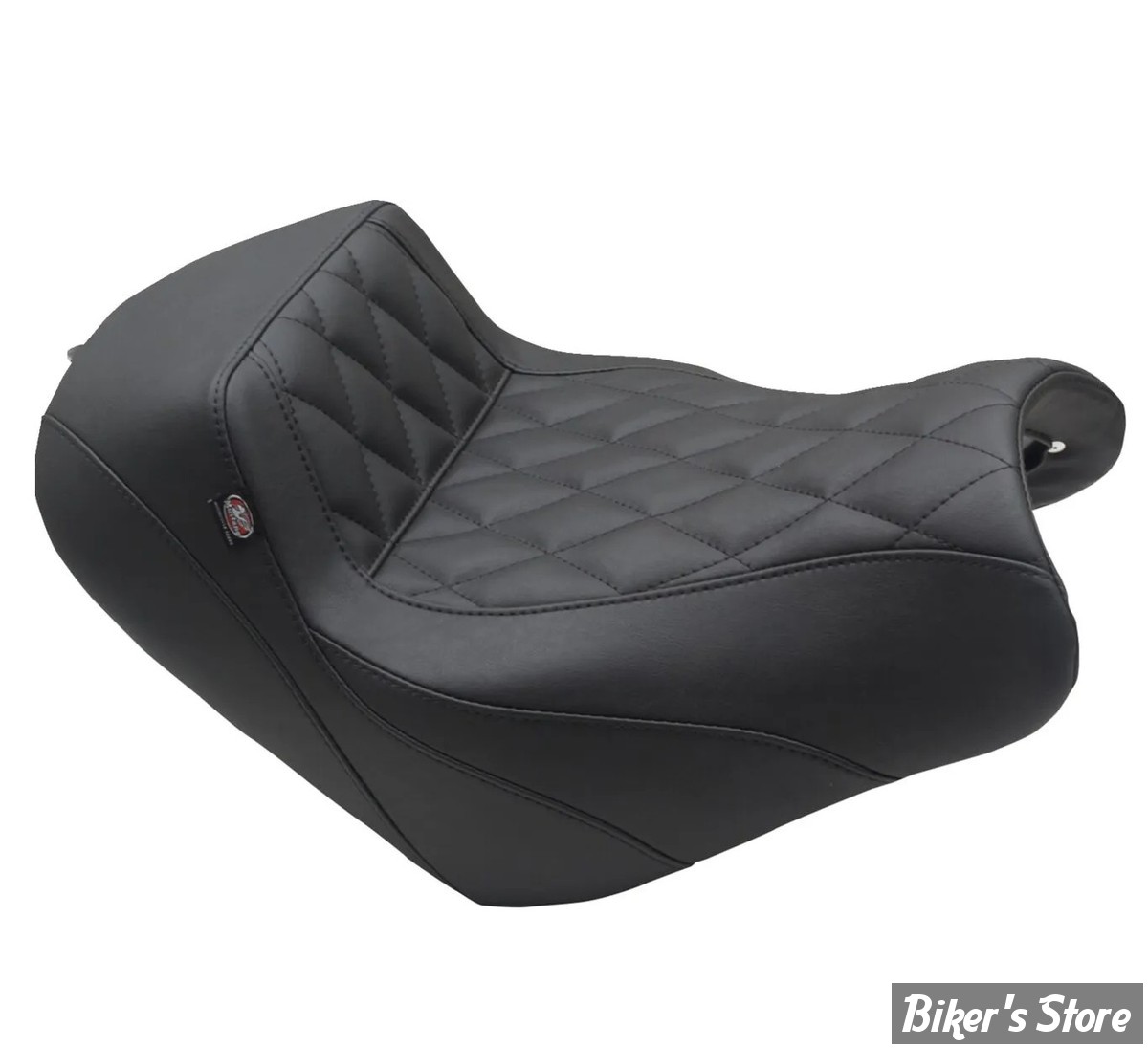 SELLE MUSTANG - Squareback/Fastback Solo Seat - KAWASAKI VULCAN S EN650 14/25 - DIAMOND - NOIR / COUTURES : NOIRES - 76430