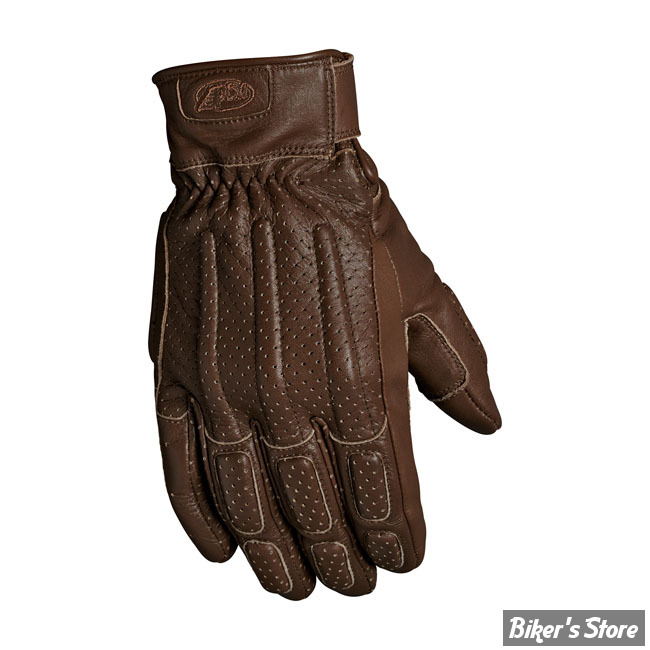 GANTS - ROLAND SAND DESIGN - RSD - LEATHER - ROURKE - TOBACCO/MARRON - TAILLE S