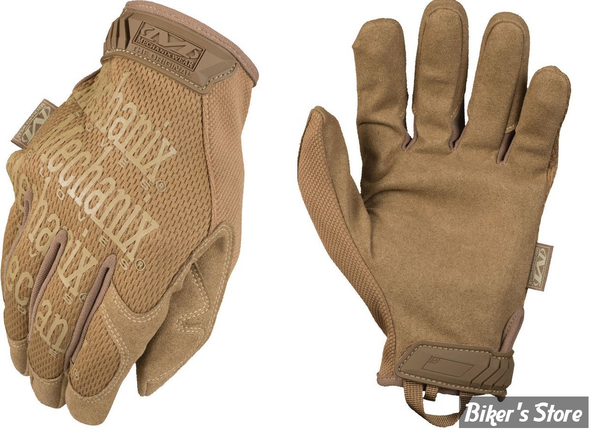 GANTS - MECHANIX - THE ORIGINAL - COULEUR : NOIR/COYOTE - TAILLE S - HOMOLOGUE MECANIQUE ( HORS UTILISATION ROUTIERE DE LA MOTO)