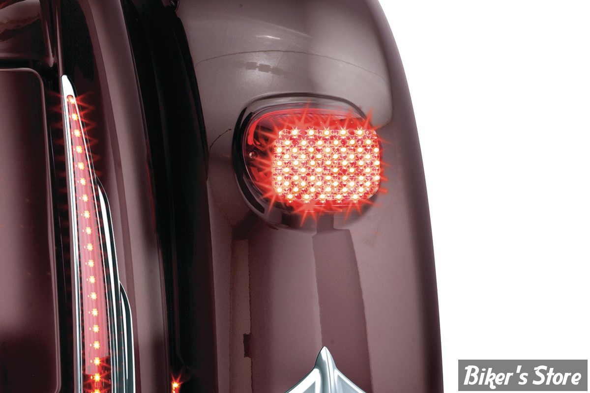Feu Arrière Tri-Bar LED Pour Harley Davidson FLHX FLTRX Street Glide - Feu Stop Avec Clignotants Et Feux De Circulation, Lentille Rouge