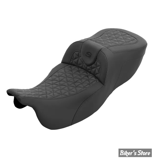 SELLE SADDLEMEN - ROADSOFA™ - TRI GRIPPER - FLTRT 23/25 / FLRT 15/25 - EXTENDED REACH - FINITION : NOIR / COUTURES NOIRES - 815-07-21100