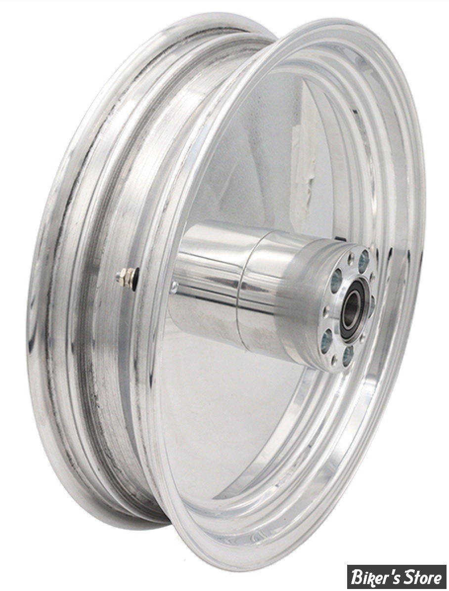 - 18 x 3.50 - ROUE ULTIMA ALUMINIUM - ARRIÈRE - APPLICATION CUSTOM AXE 3/4" - SOLID - D-F - SOLID REAR Wheel  - POLI - 37-552