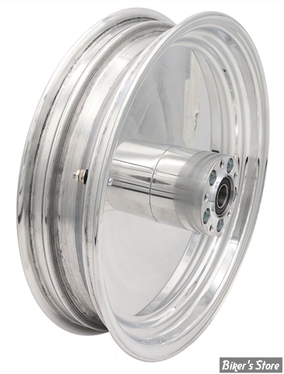 - 16 x 3.50 - ROUE ULTIMA ALUMINIUM - ARRIÈRE - APPLICATION CUSTOM AXE 3/4" - SOLID - D-F - SOLID REAR Wheel  - POLI - 37-551