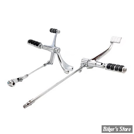 - COMMANDES AVANCEES - SPORTSTER 14/22 - LONGUEUR STANDARD - OEM 50700020 - MCS - CHROME