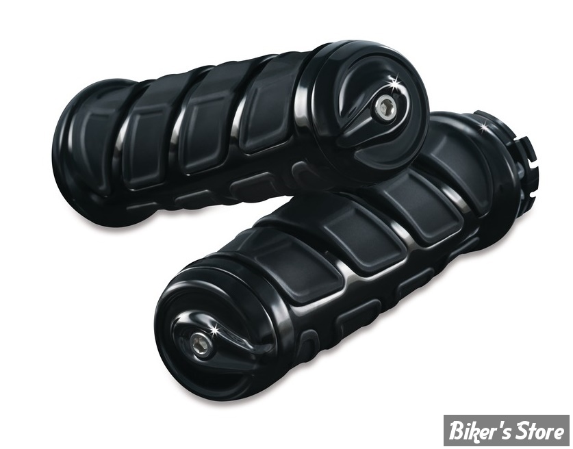 - POIGNEES - POUR INDIAN SCOUT - KURYAKYN - KINETIC - NOIR BRILLANT - 6368