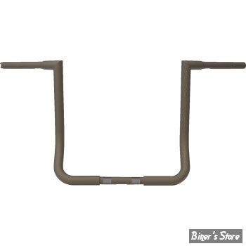 - GUIDON APEHANGER - GUIDON LA CHOPPERS - TWIN PEAKS BAGGER - 1" 1/4 - HAUTEUR : 35.50 CM / 14" - BRONZE  - LA-7361-14Z