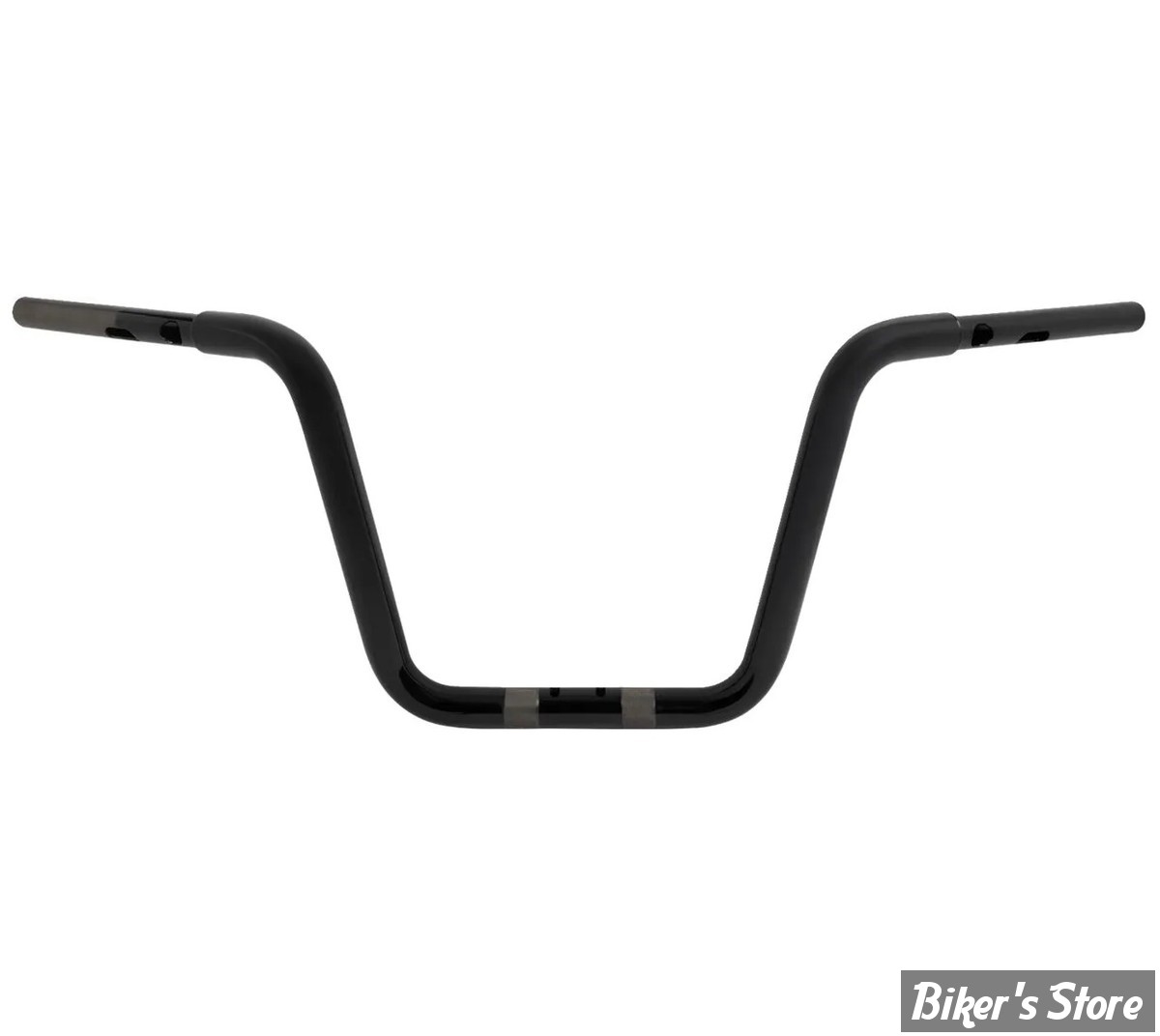 GUIDON 32mm SUR RISERS 32MM - HAUTEUR : 30.40 CM / 12" -  DRAG SPECIALTIES - TOURING - FLTRX 23UP - NOIR BRILLANT - 0601-6557