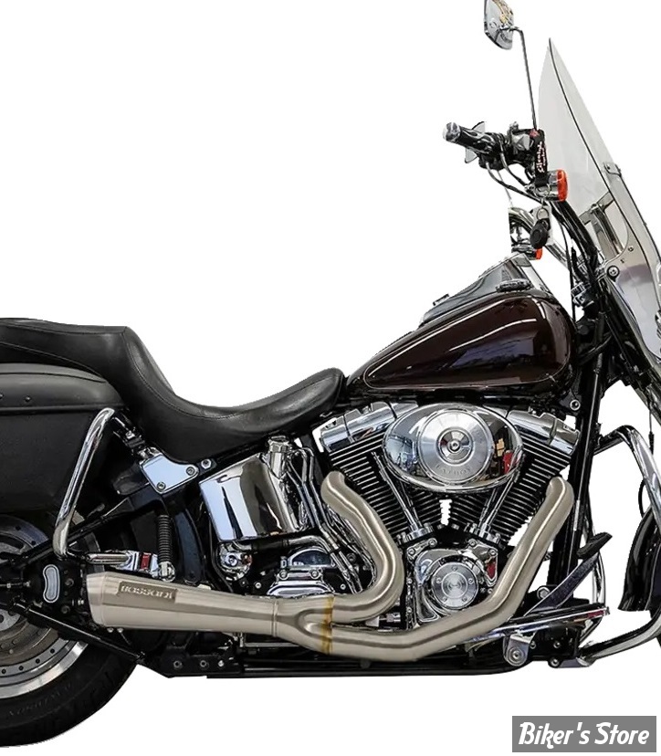 ECHAPPEMENT BASSANI -  SOFTAIL 00/17 - 2-into-1 Ripper Exhaust System - INOX - 1S6SS