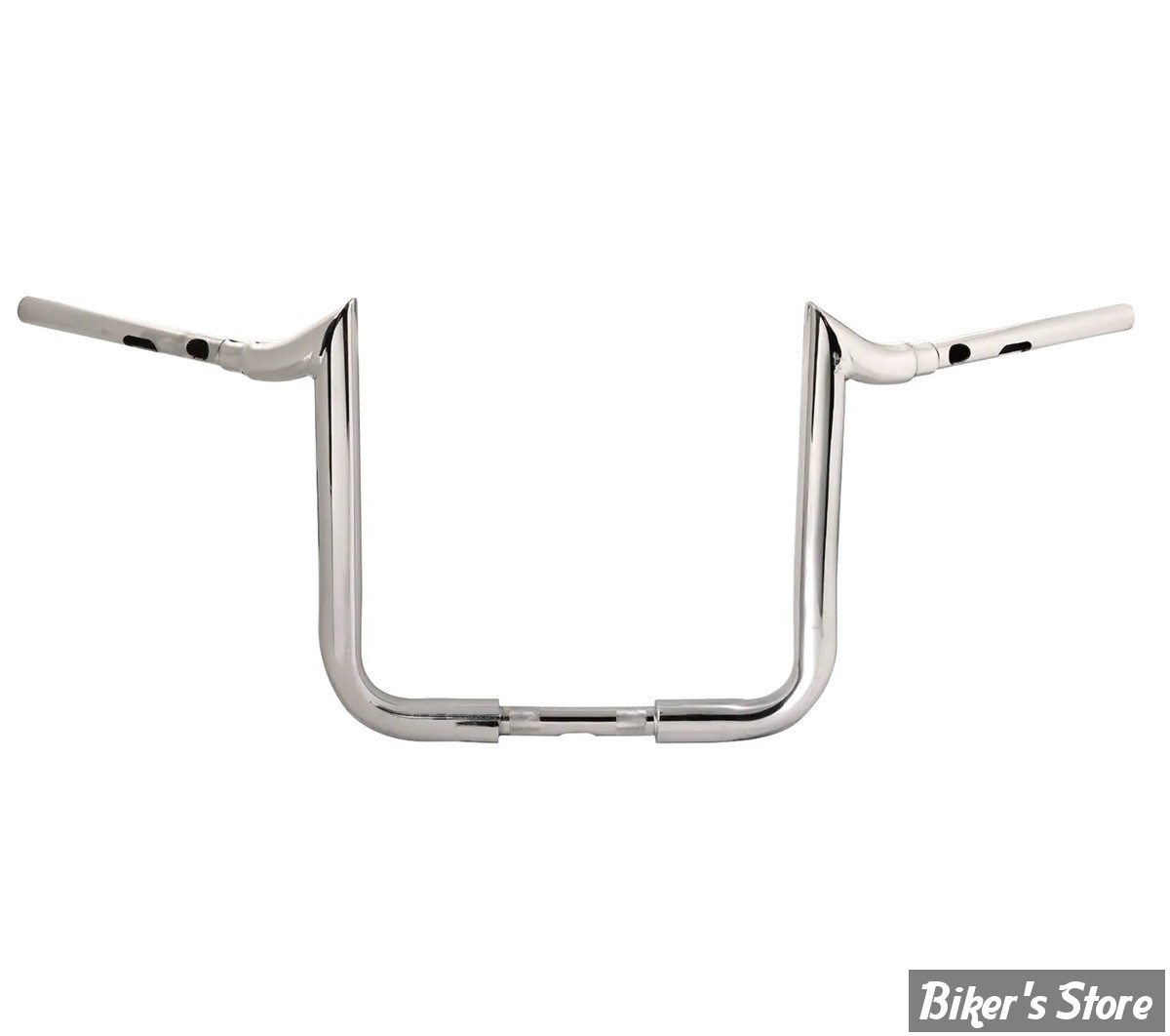 GUIDON 38mm SUR RISERS 25.40MM - HAUTEUR : 35.50CM / 14" - LA CHOPPERS - Grande Prime Ape Hanger - 38MM / 1"1/2 - FLHX 23UP - CHROME - LA-7376-14