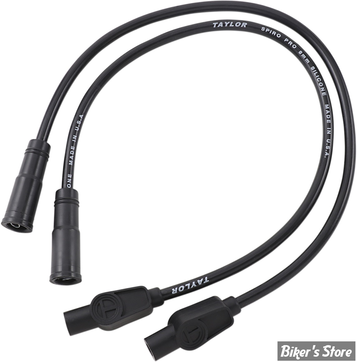 FILS DE BOUGIES - TAYLOR / SUMAX - SPORTSTER 04/06 / TOURING 99/08 -TAYLOR 8MM PRO SPARK PLUG WIRE KIT - NOIR - 20034