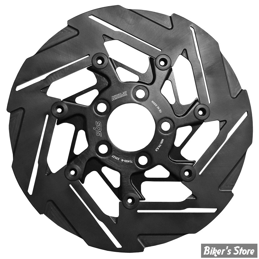 - ECLATE DF - PIECE N° 01 -  DISQUE DE FREIN ARRIERE -  OEM 41797-00 - FLOTTANT - FRED KODLIN / SBS - X KODLIN - 7 RAYONS - CÔTÉ : GAUCHE / FINITION : NOIR