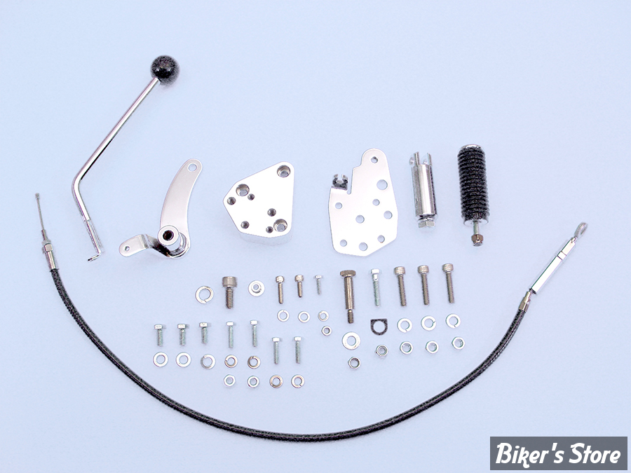 - Kit Jockey Shift - commande suicide - Softail 2000/2006 - Chrome Jockey Clutch Pedal Kit