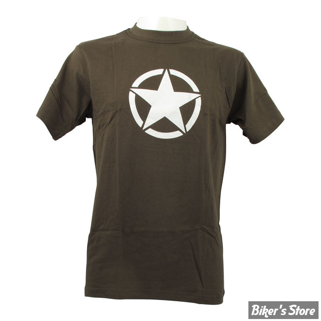 TEE-SHIRT - FOSTEX - VINTAGE - WHITE STAR -  VERT - TAILLE S