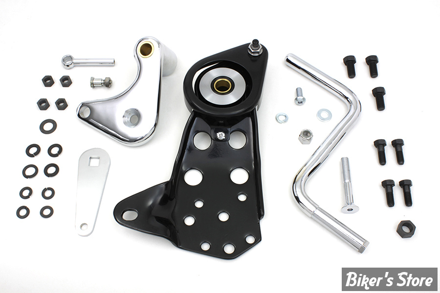 KIT PEDALE D'EMBRAYAGE JOCKEY SHIFT AVEC SUPPORT - BIGTWIN 36/84 - Lee Style Jockey Clutch Pedal - CHROME
