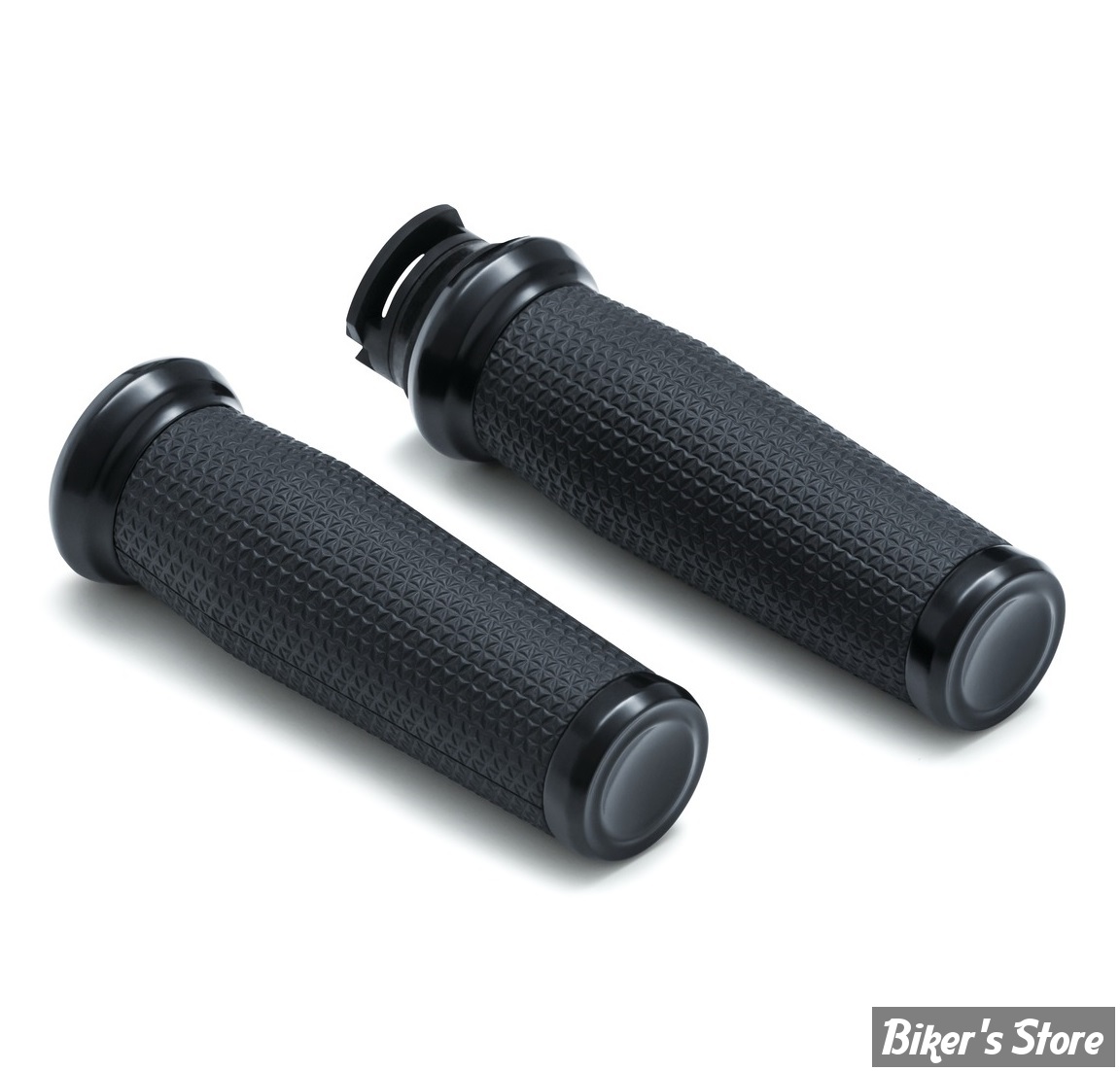 - POIGNEES - POUR INDIAN SCOUT - KURYAKYN - Thresher Grips - NOIR SATIN - 5939