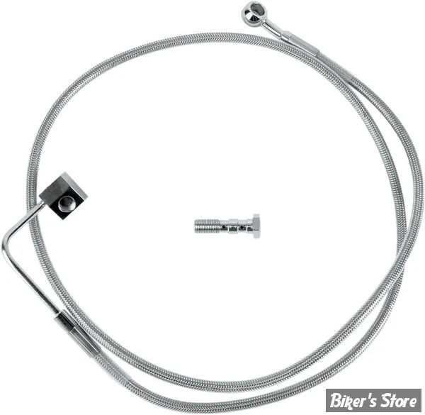 - DURITE DE FREIN ARRIERE - SOFTAIL FLST 86/99 - LONGUEUR : +000 / 125,5 cm (49-7/16") - 44802-99 / B - INOX - 640220