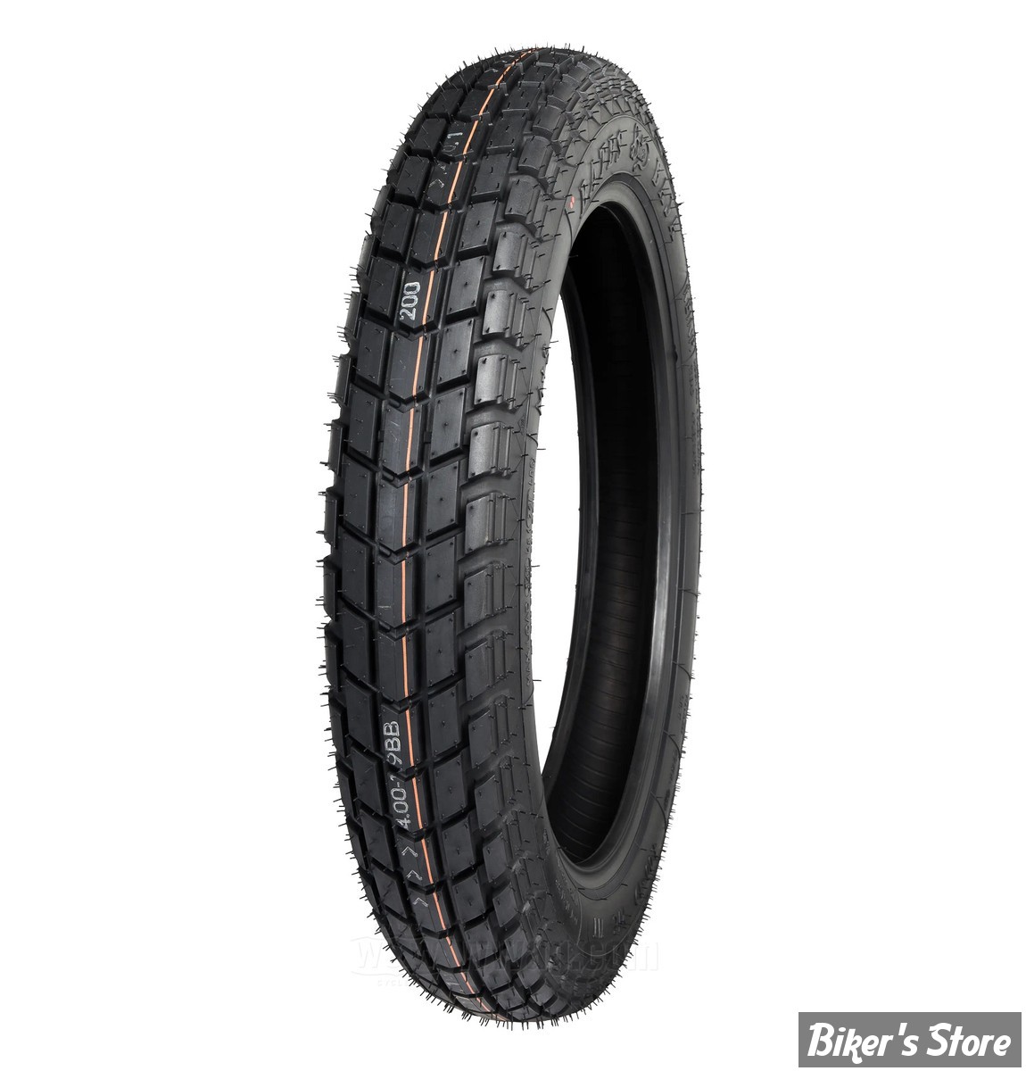 19 X 4.00 / 71T - AV/AR -  PNEU BAJA 100 - BATES - TUBELESS - FLANCS NOIRS