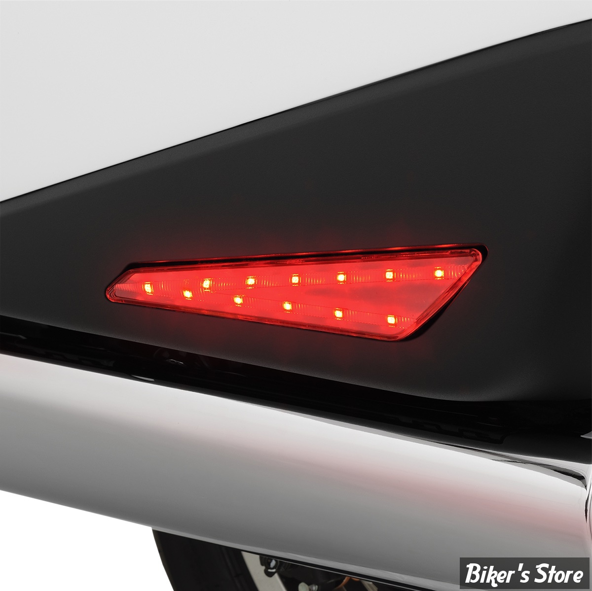 KIT FEUX DE POSITION DE SACOCHES LATÉRALES - SHOW CHROME / BIG BIKE PARTS - HONDA GOLDWING 1800 - RED LED MARKER LIGHT SET - 52-923R