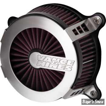 FILTRE A AIR -  VANCE & HINES - VO2 CAGE FIGHTER AIR INTAKE - SPORTSTER 91UP - INOX / BRUSHED - 70369