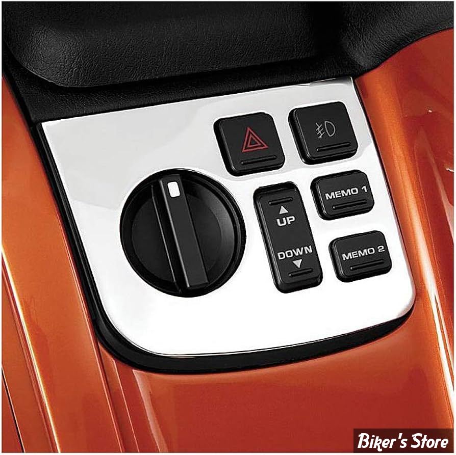 ENJOLIVEUR DE COMMANDE CÔTÉ GAUCHE - SHOW CHROME / BIG BIKE PARTS - HONDA GOLDWING GL1800 - Left-Hand Chrome Control Panel Accent - CHROME - 52-685