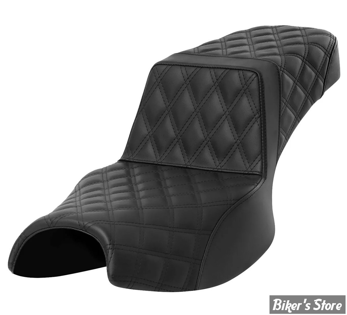SELLE DUO - INDIAN CHALLENGER 2020UP -  SADDLEMEN - Step Up Seat - NOIR - SPECIALE GRANDES JAMBES - FULL LS - I20-06E-175
