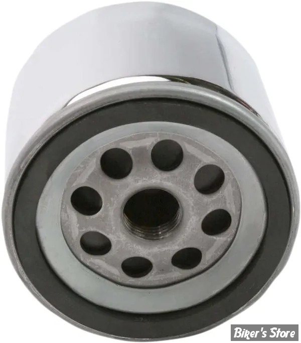 FILTRE A HUILE - SPORTSTER 80/84 ET FL/FX 82/84 - DRAG SPECIALTIES - CHROME AVEC ECROU - 63782-80A ET 63810-80