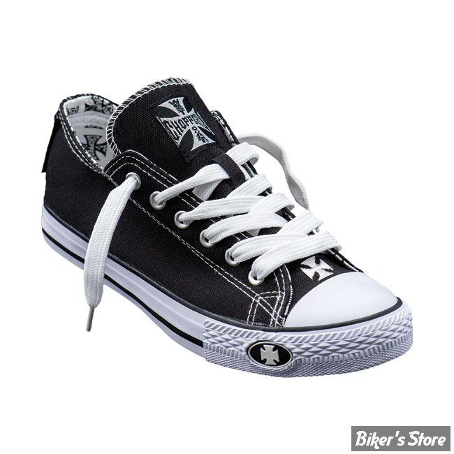 CHAUSSURES - WCC - WARRIOR LOW TOPS - NOIR / BLANC - POINTURE 36