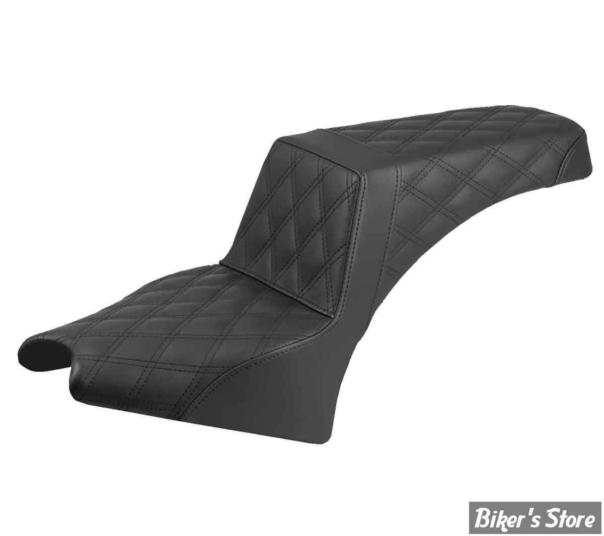 SELLE DUO - INDIAN SCOUT 2025UP -  SADDLEMEN - Step Up Seat - NOIR - FULL LS - I25-33-175