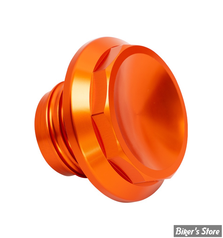 - BOUCHON 96UP / SOFTAIL M8 - VITY'S DESIGN - DECAGON GAS CAP - ORANGE - DGC001ORA
