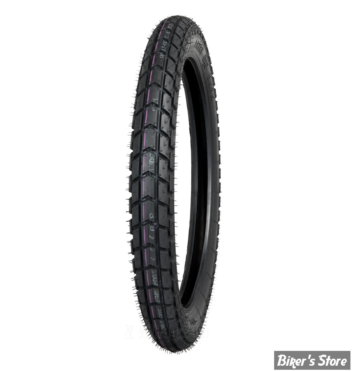 21 X 3.00 / 57T - AV/AR -  PNEU BAJA 100 - BATES - TUBELESS - FLANCS NOIRS