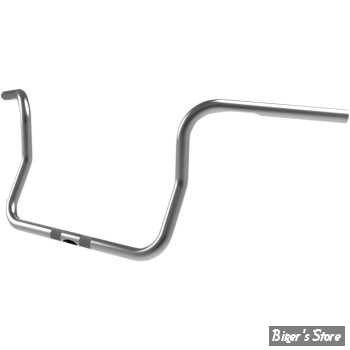 GUIDON PAUL YAFFE ORIGINALS - APEHANGER  - HAUTEUR : 10" - TOURING FLHT/C/U/K/X 96UP - Ape Classic Bagger - CHROME - 51530510CH