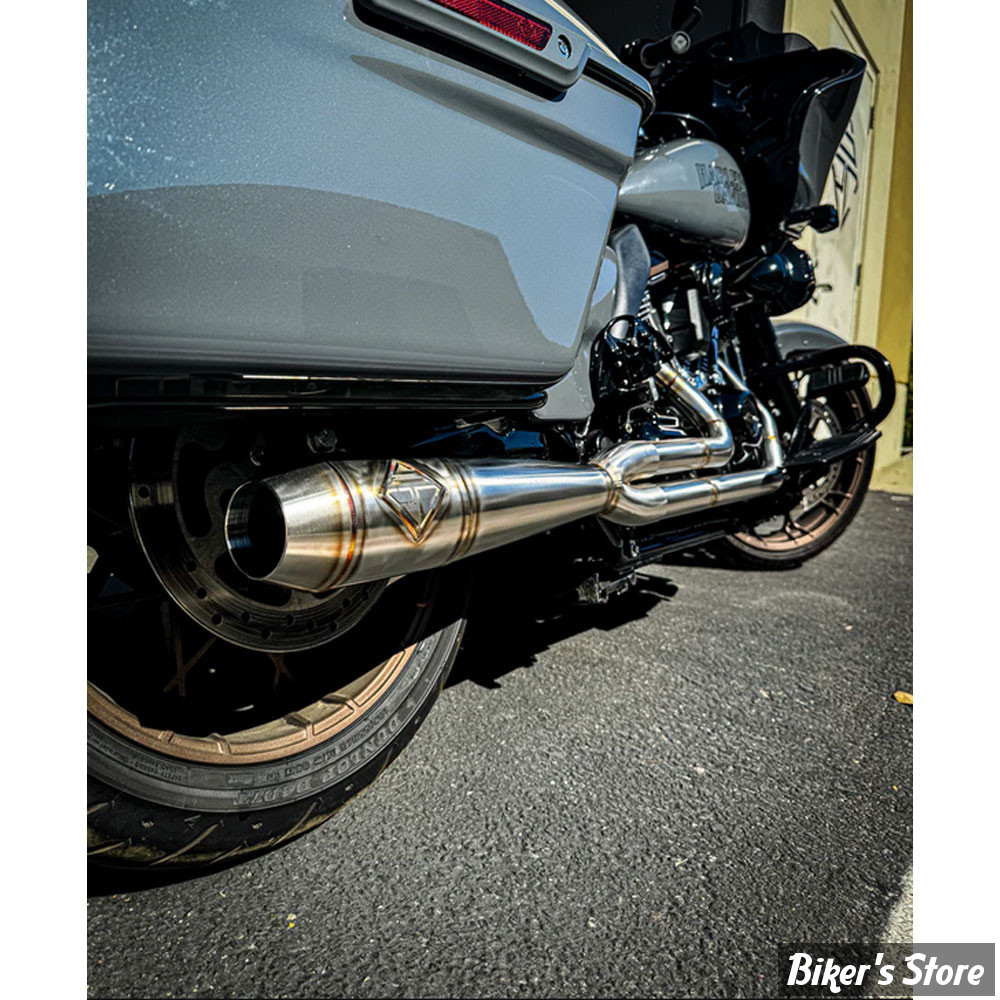 - ECHAPPEMENT - SP CONCEPTS EXHAUST SYSTEM - TOURING M8 2017UP - MID LENGTH ELSINORE - INOX - SPC-2-005