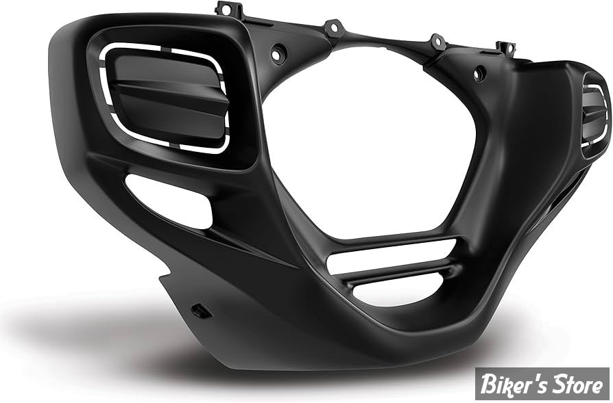 SABOT AVANT INFERIEUR - SHOW CHROME / BIG BIKE PARTS - HONDA GOLDWING GL1800 2001/2017 - LOWER COWL RECTANGULAR - NOIR - 52-908BK