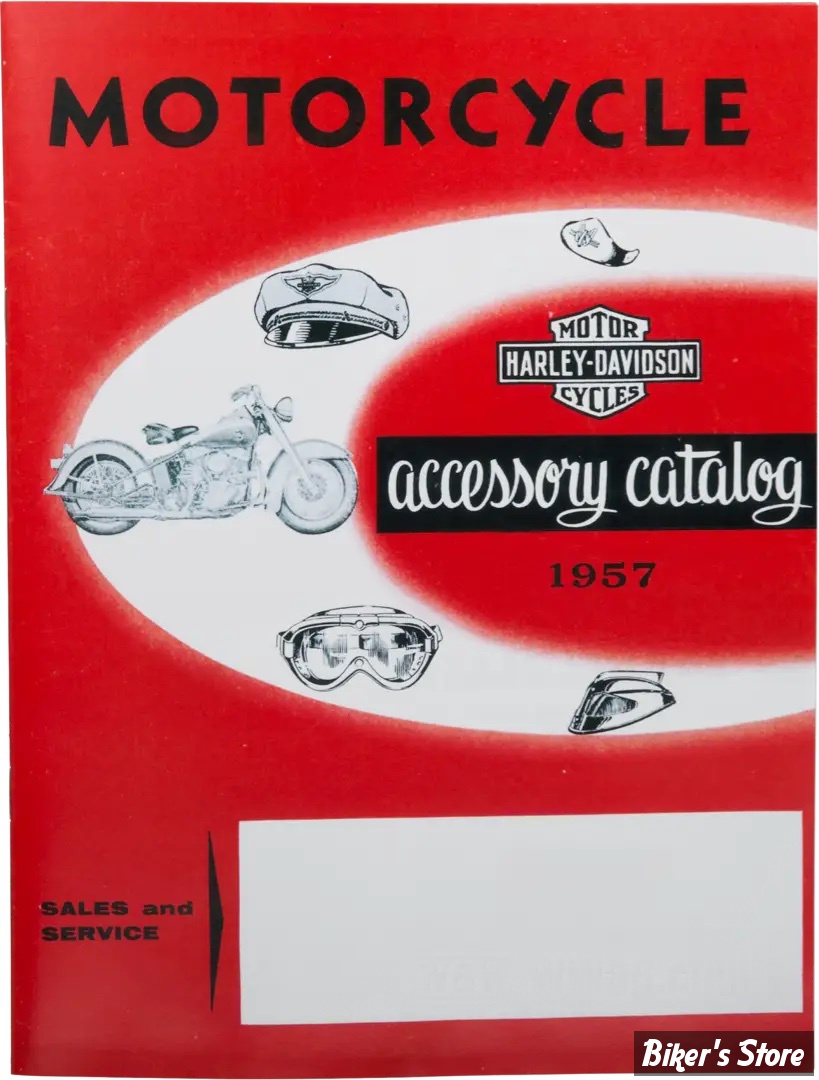 CATALOGUE D'ACCESSOIRES - EDITION : 1957 - H-D Motorcycle Accessories 1957