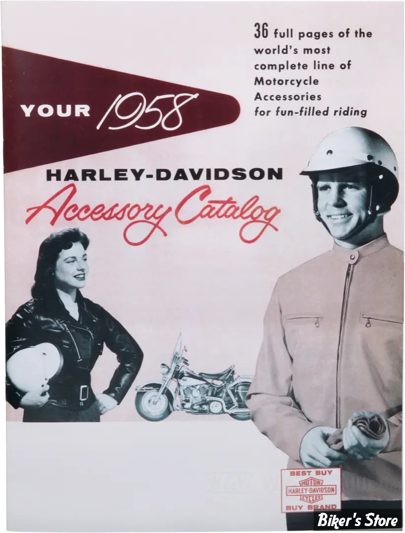 CATALOGUE D'ACCESSOIRES - EDITION : 1958 - H-D Motorcycle Accessories 1958